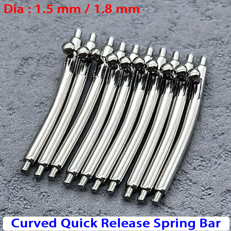 Curved Spring Bar - Pręty sprężynowe ze stali nierdzewnej, zakrzywione,