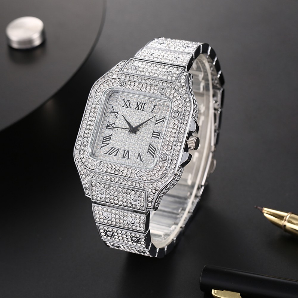 Cartier Watch Tank - Luksusowe kwadratowe męskie zegarki biznesowe, stalowa