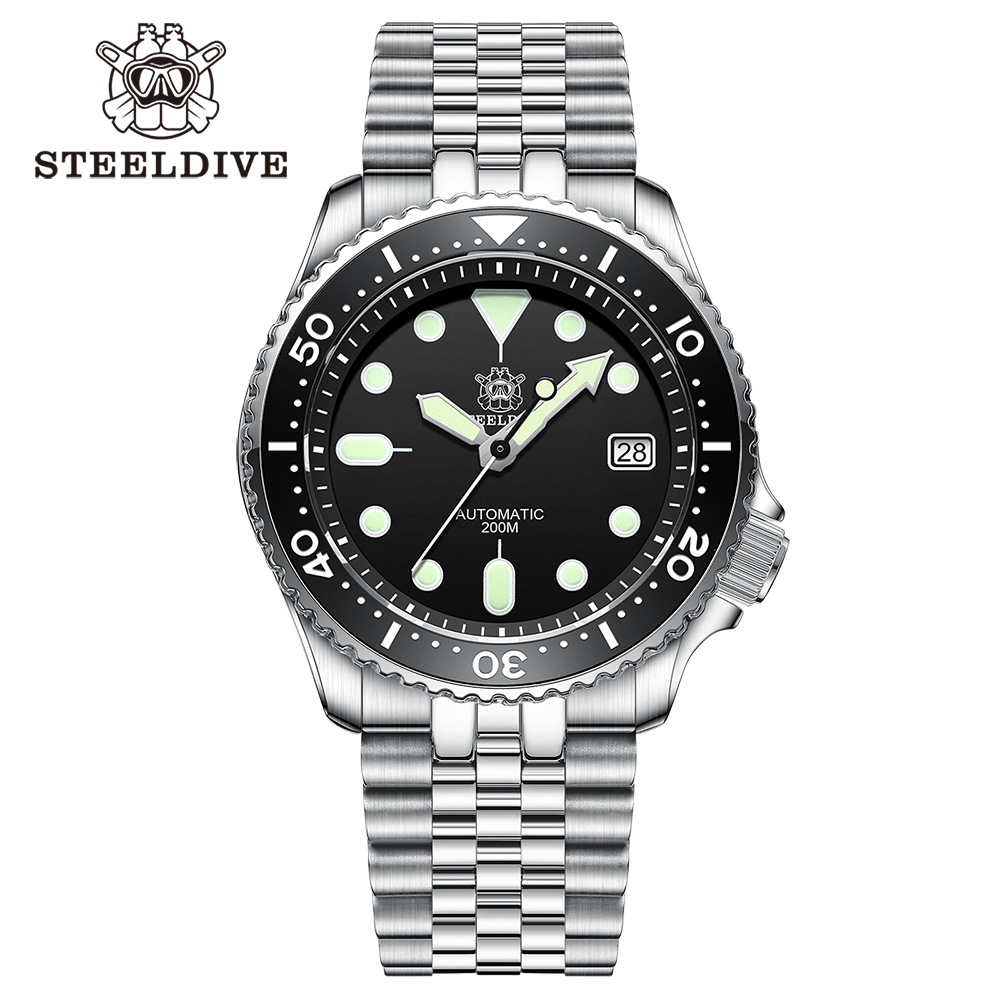 Seiko Watch Presage - Oficjalny zegarek męski Steeldive SD1973, zegarek