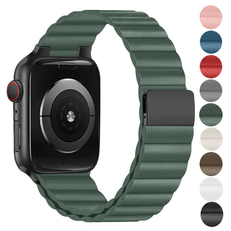 Milanese Loop Magnetic - Skórzany pasek do zegarka Apple 45mm