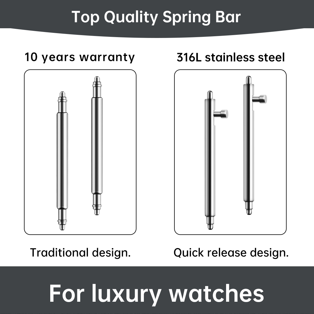 Pasek sprężynowy do zegarka Ma – Curved Spring Bar recenzja i cena