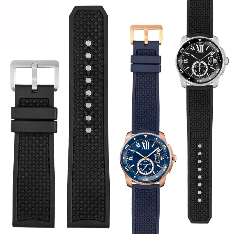 23mm 24mm guma fluorowa pasek  – Cartier Watch Tank recenzja i cena