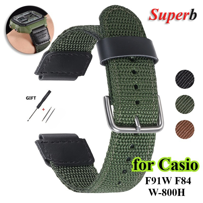 Pasek nylonowy 18mm do Casio A – Nato Strap Nylon recenzja i cena