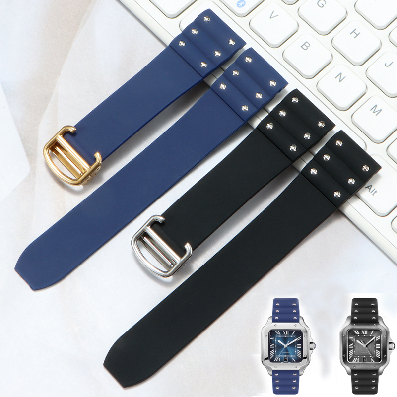 Wysokiej jakości gumowy pasek  – Cartier Watch Tank recenzja i cena